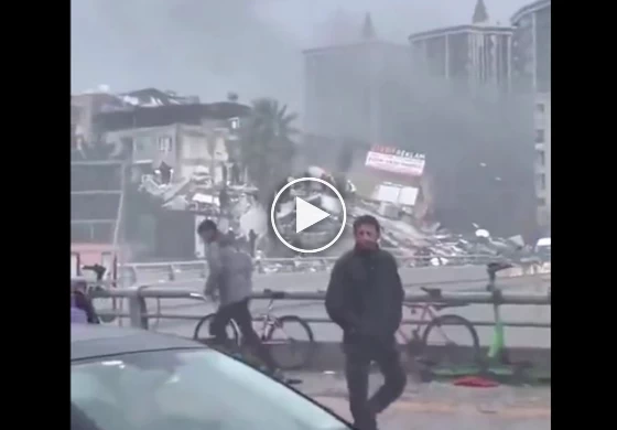 فیلم فرو ریختن ساختمان های شیک و مدرن در ترکیه ! / تنتان می لرزد !